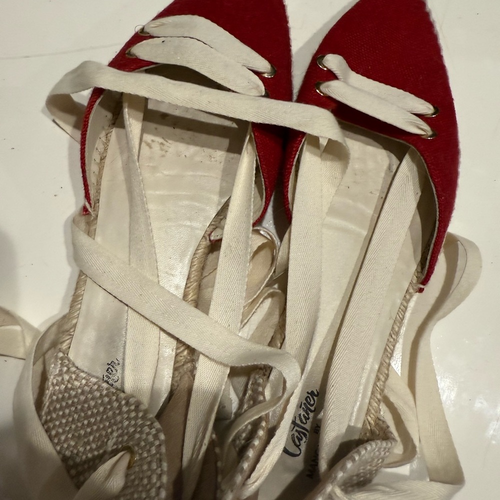 Castañer& Manolo blahnik flats size 10